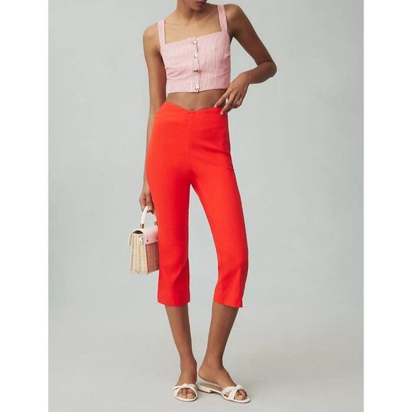 NWT Size 14 (waist 16 -17") - Anthropologie Capri Pants (NWT US$ 118) - Picture 3 of 16